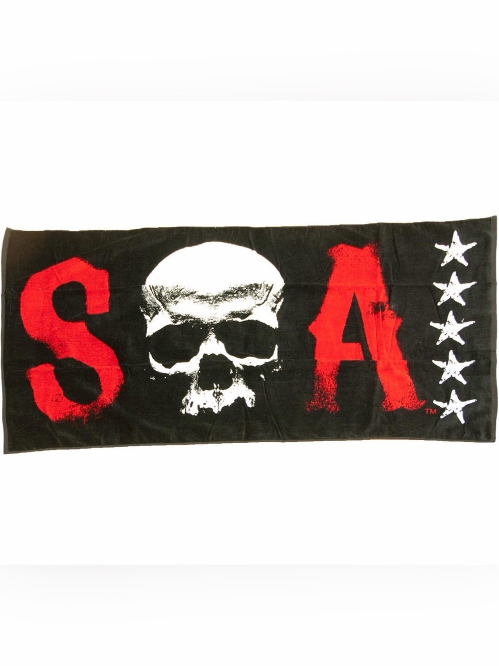 Sons Of Anarchy Black & Red Linen Towel